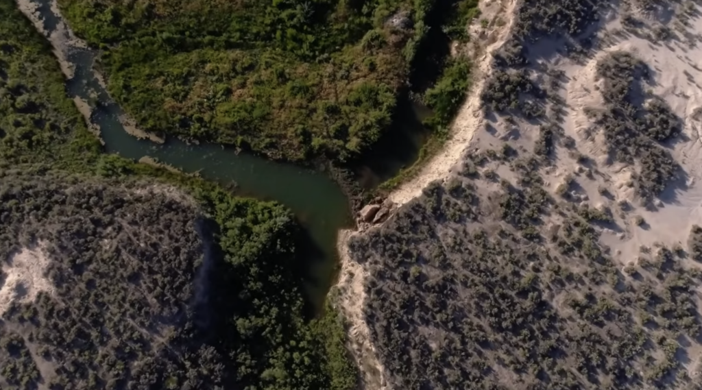 Dixie Creek in Nevada from the air